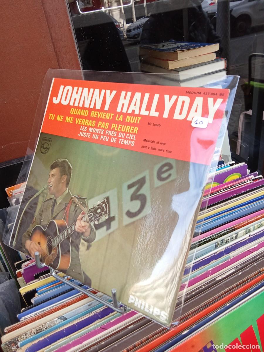 Discos de vinilo: Johnny Hallyday. Quand revient la nuit - Foto 1