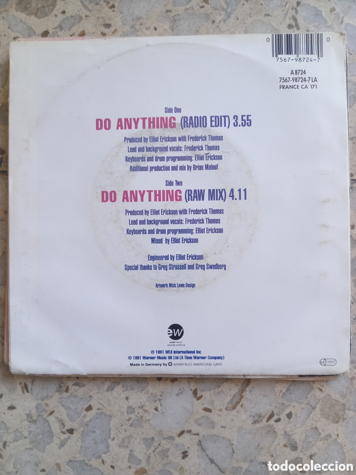 Discos de vinilo: SGL NATURAL SELECTION DO ANYTHING 1991 - Foto 2