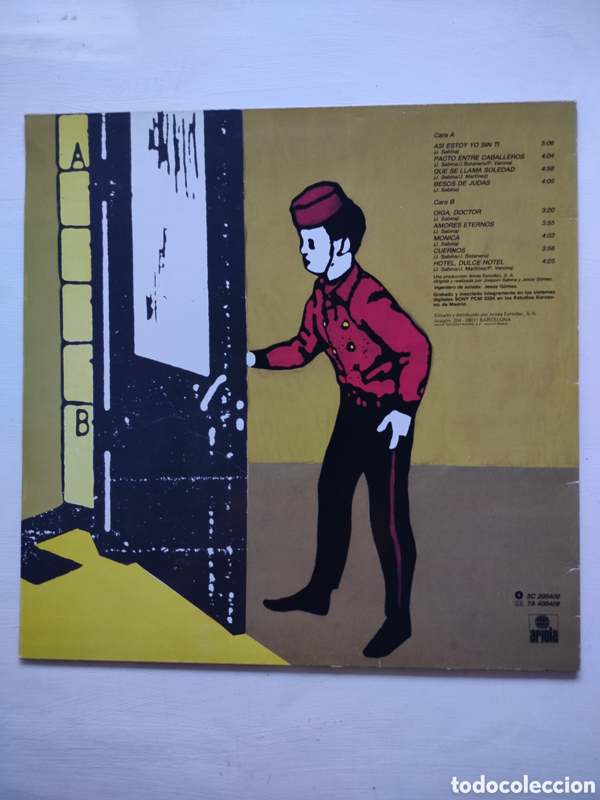 Discos de vinilo: Joaqu&iacute;n Sabina LP 1987 - Foto 2