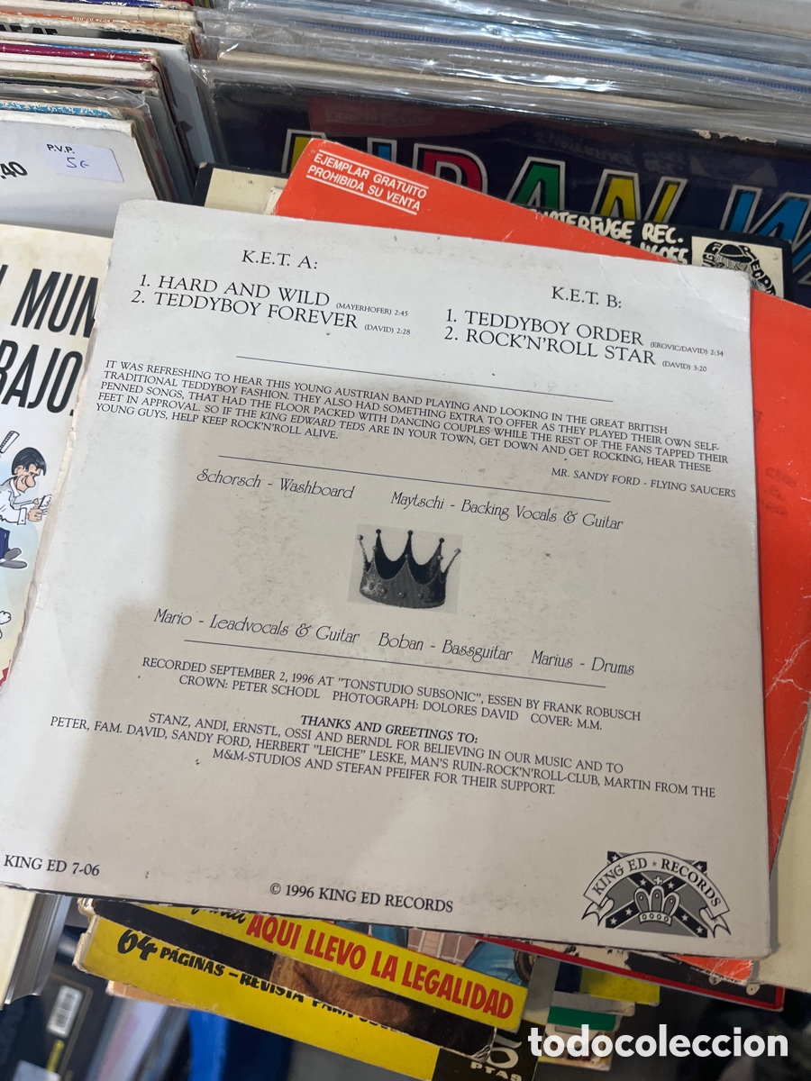Discos de vinilo: king edward teds teddyboy forever - Foto 2