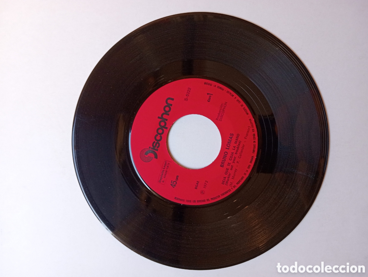 Discos de vinilo: Bruno Lomas single 1972 - Foto 3