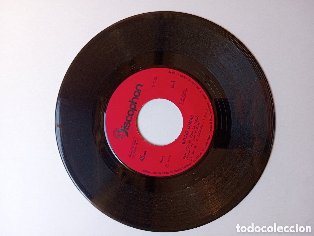 Discos de vinilo: Bruno Lomas single 1972 - Foto 4