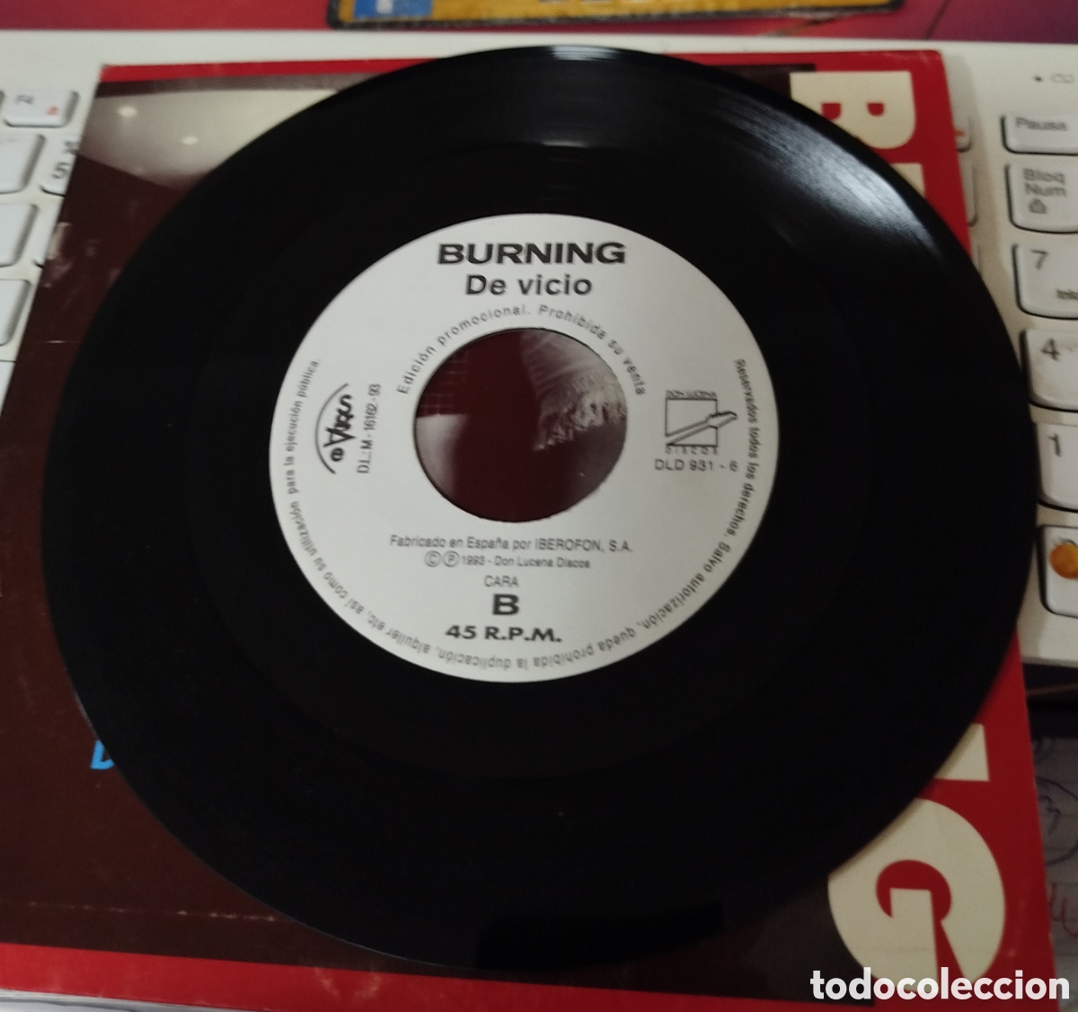 Discos de vinilo: -Burning - De Vicio .Promo - Foto 2
