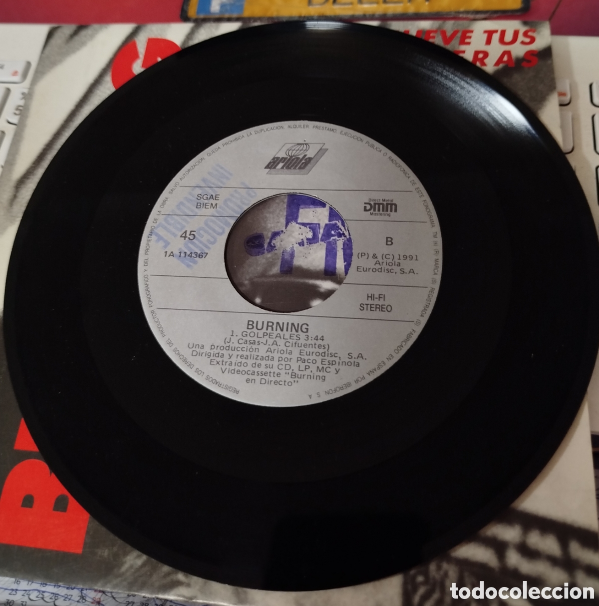 Discos de vinilo: Burning - mueve tus caderas - Foto 2