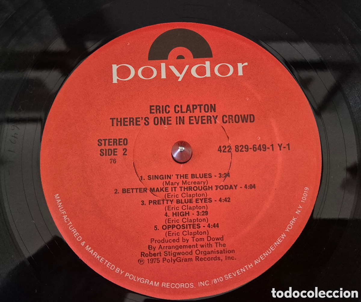 Discos de vinilo: Eric Clapton &ndash; Theres One In Every Crowd lp - Foto 4