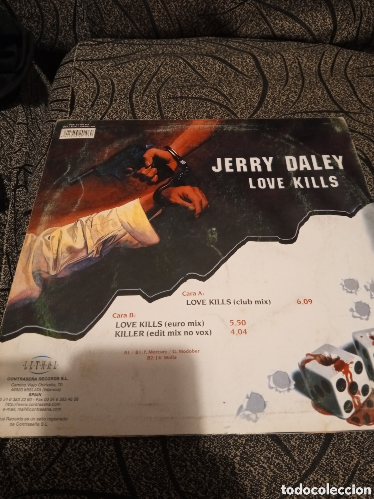Discos de vinilo: Jerry daley love kills vinilo - Foto 2
