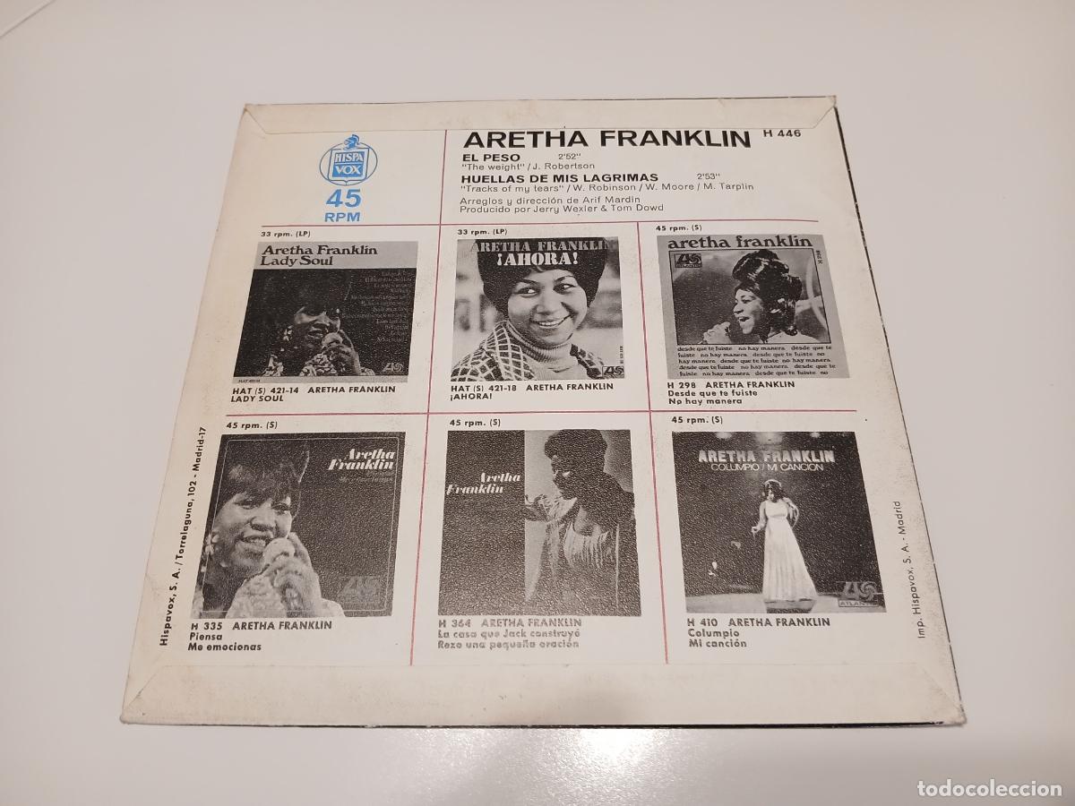 Discos de vinilo: Aretha Franklin &ndash; The Weight- (1969) single - Foto 5