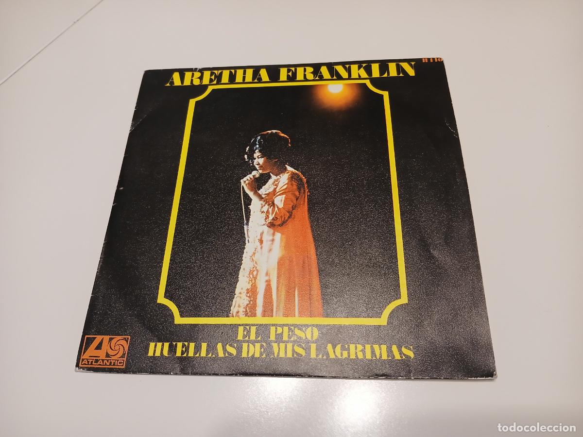 Discos de vinilo: Aretha Franklin &ndash; The Weight- (1969) single - Foto 1