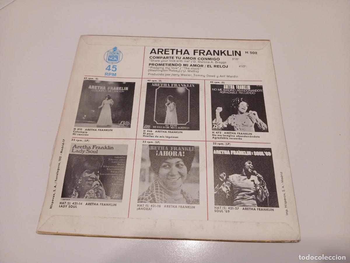 Discos de vinilo: Aretha Franklin &ndash; Comparte Tu Amor Conmigo- (1969) single - Foto 5