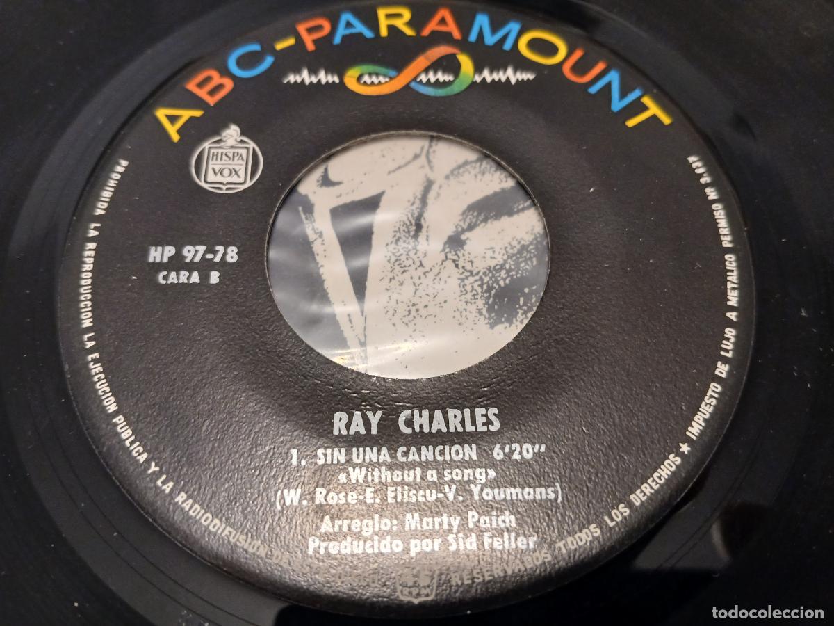 Discos de vinilo: Ray Charles &ndash; La Hora De Llorar- (1966) single - Foto 2