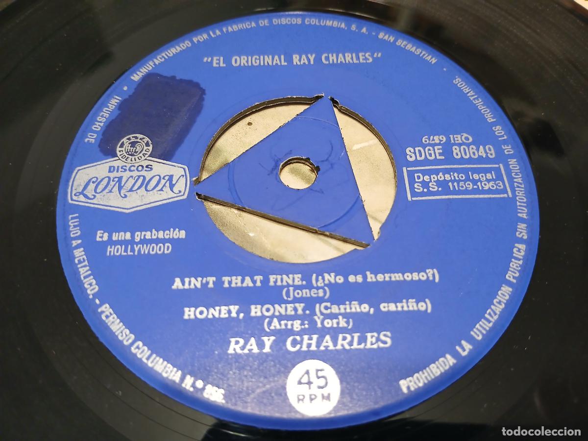Discos de vinilo: Ray Charles &ndash; El Original Ray Charles- (1963) single - Foto 3