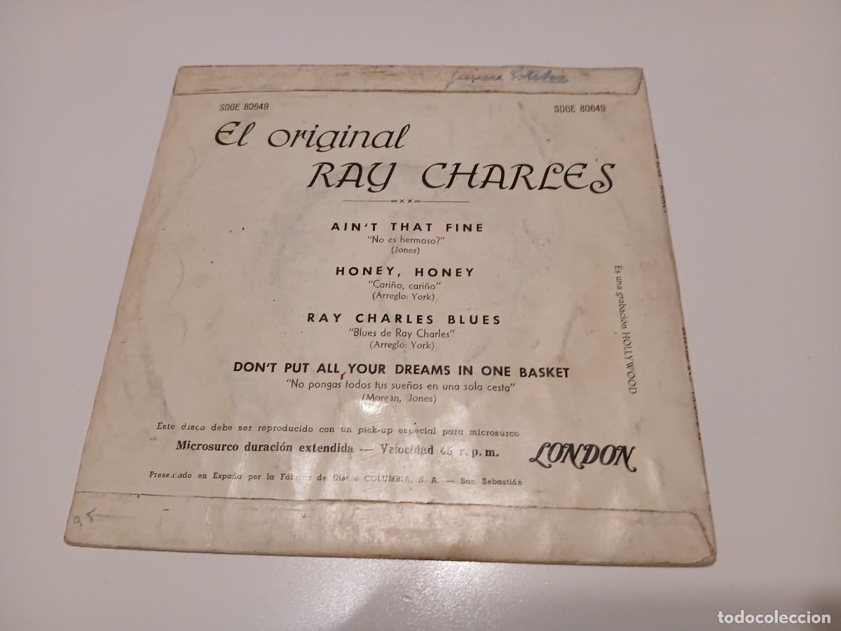 Discos de vinilo: Ray Charles &ndash; El Original Ray Charles- (1963) single - Foto 5