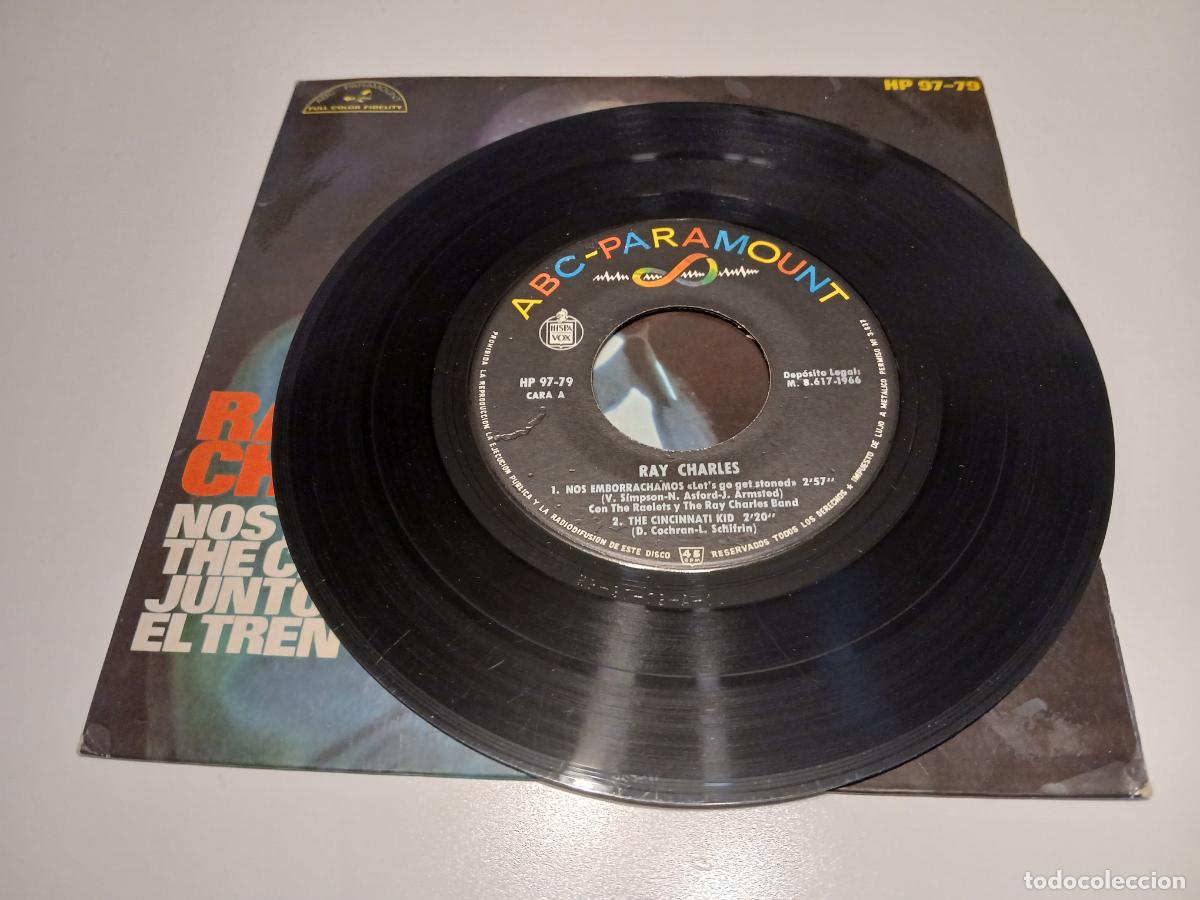 Discos de vinilo: Ray Charles &ndash; Nos Emborrachamos- (1966) single - Foto 4