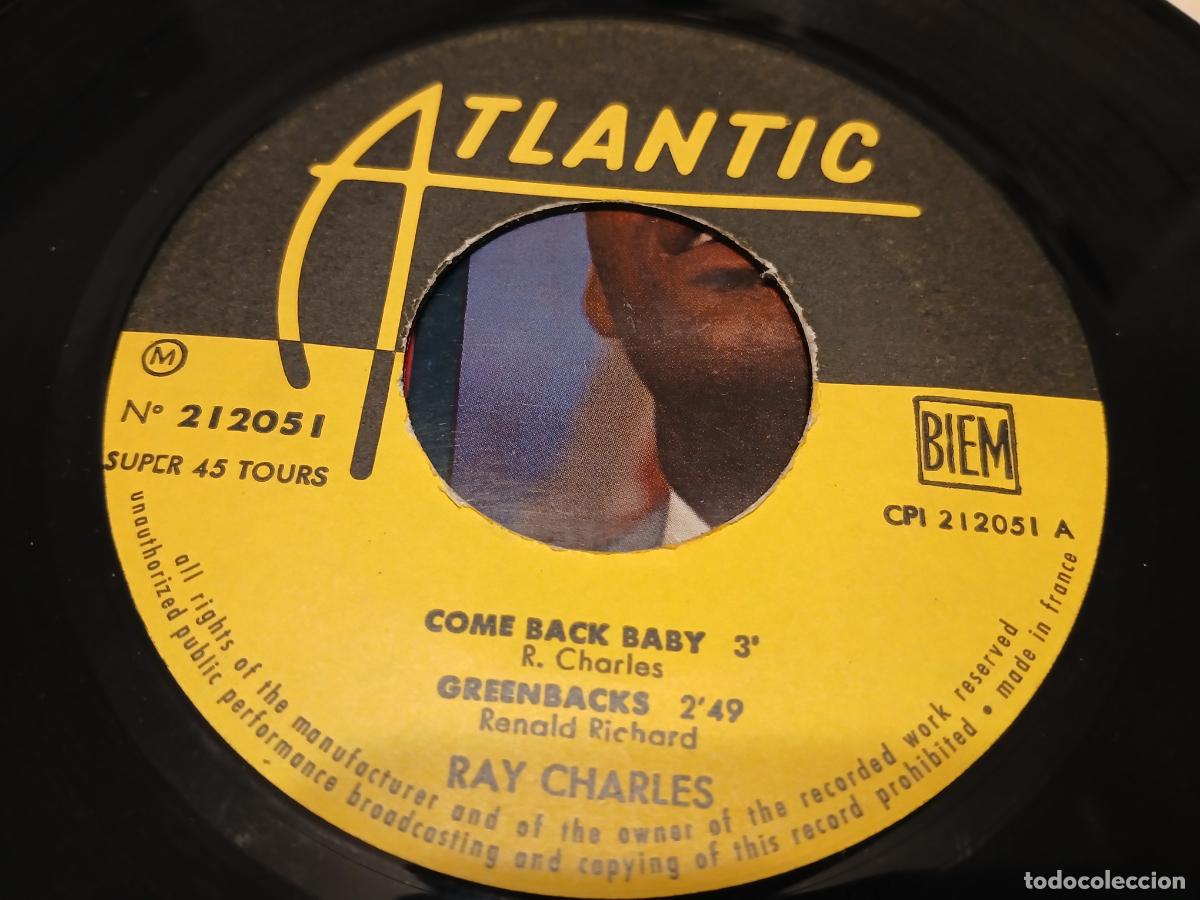 Discos de vinilo: Ray Charles &ndash; Come Back Baby- (1962) single - Foto 3