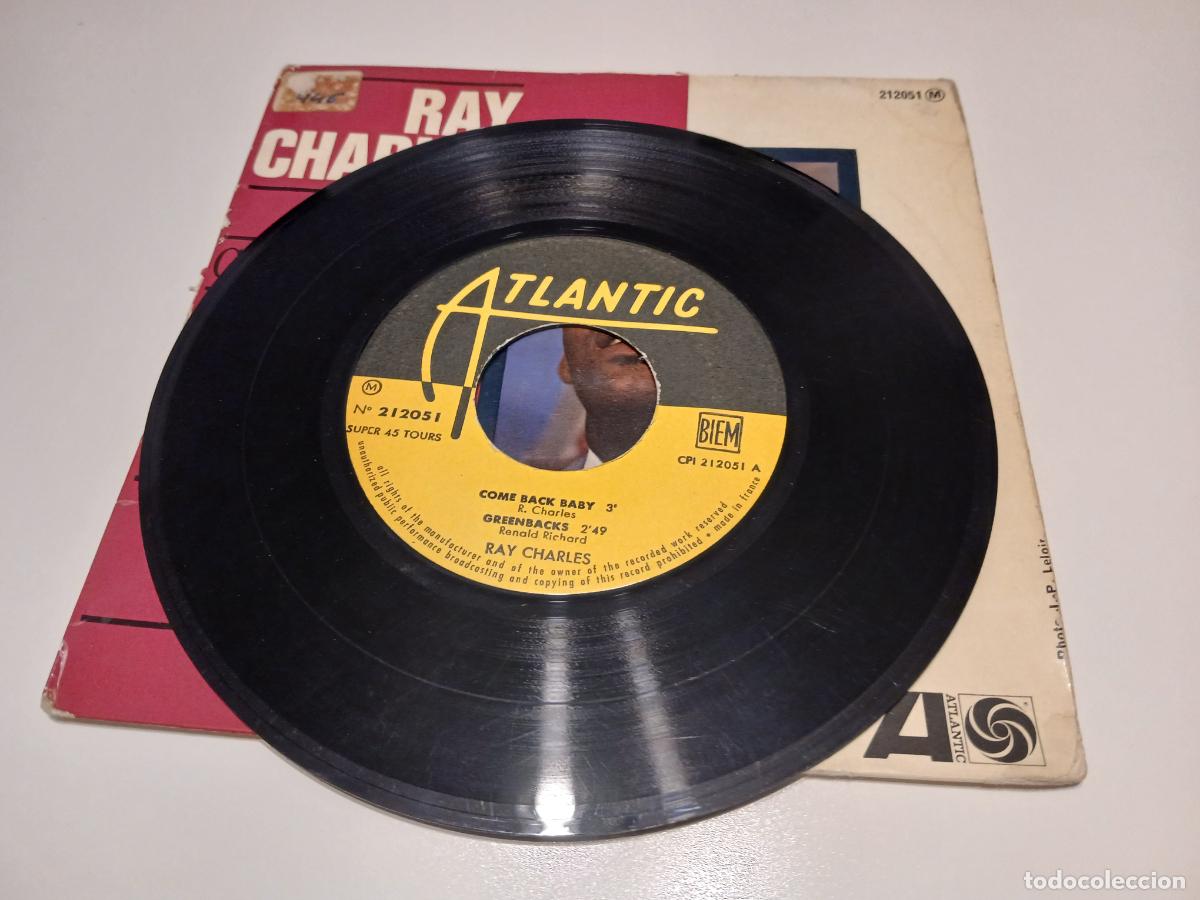 Discos de vinilo: Ray Charles &ndash; Come Back Baby- (1962) single - Foto 4