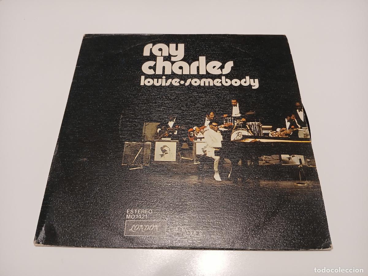 Discos de vinilo: Ray Charles &ndash; Louise / Somebody- (1974) single - Foto 1