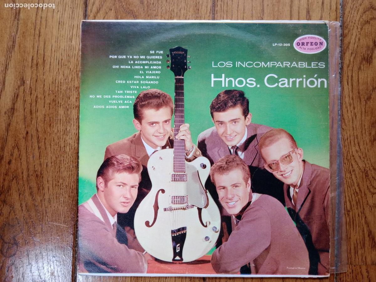 Discos de vinilo: Los Incomparables Hermanos Carri&oacute;n - Foto 1