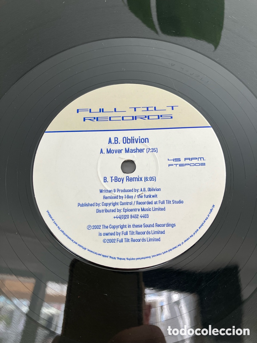 Discos de vinilo: A.B.Oblivion -Mover Masher - Foto 5