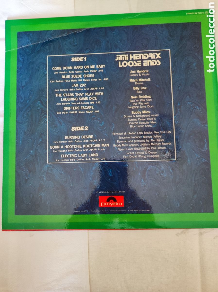 Discos de vinilo: JIMI HENDRIX - LOOSE ENDS - Foto 2