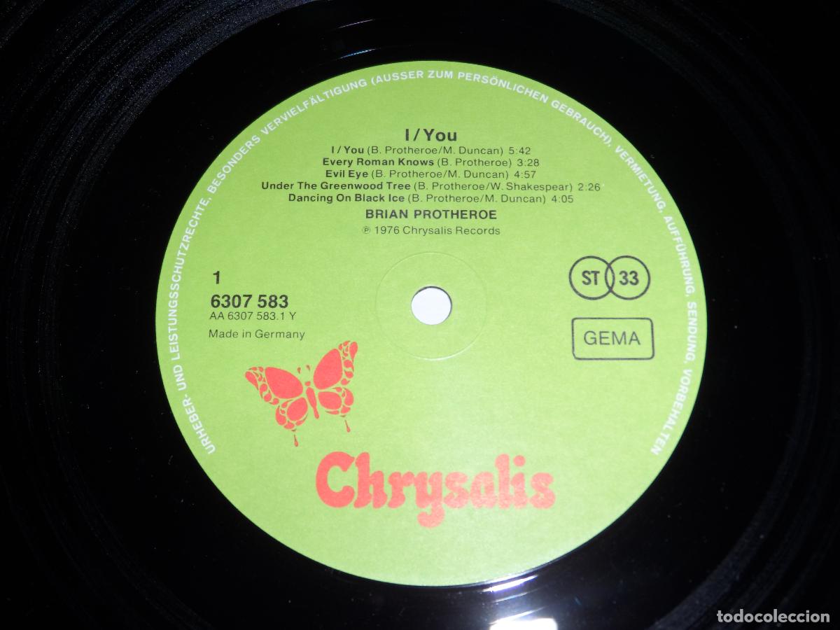 Discos de vinilo: BRIAN PROTHEROE - I/You (GERMANY 1976) - Foto 3