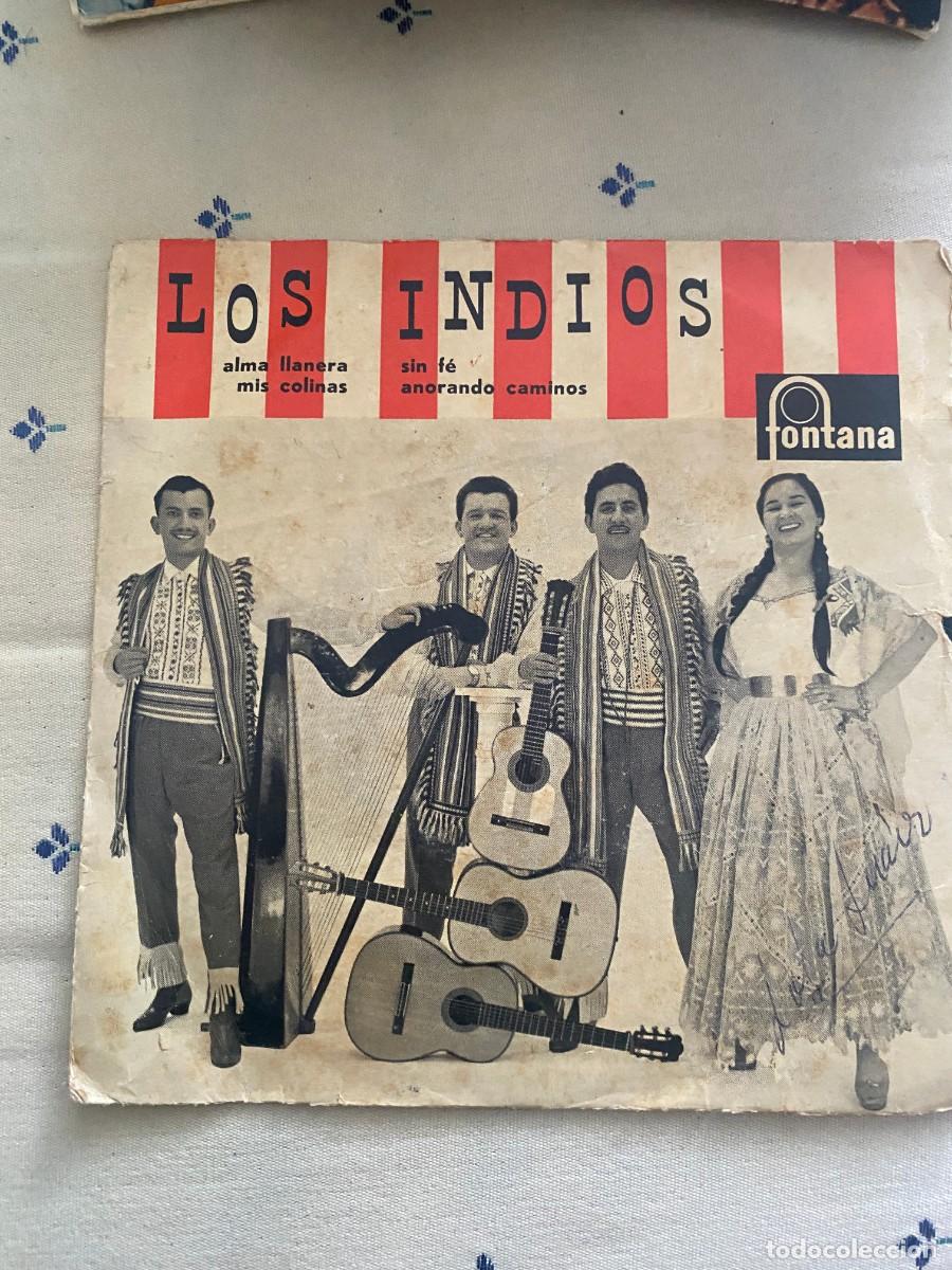 Discos de vinilo: SINGLE LOS INDIOS - ALMA LLANERA.. - Foto 1