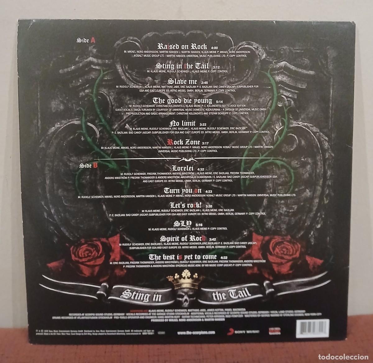 Discos de vinilo: VINILO STING IN THE TAIL - LP DE SCORPIONS EN PERFECTO ESTADO E IMPECABLE - Foto 2