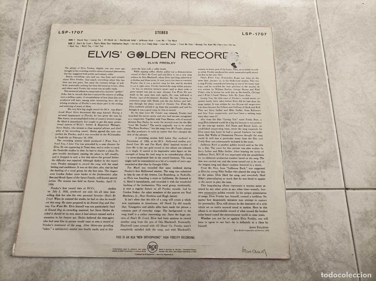 Discos de vinilo: Elvis Presley lp original - Foto 2