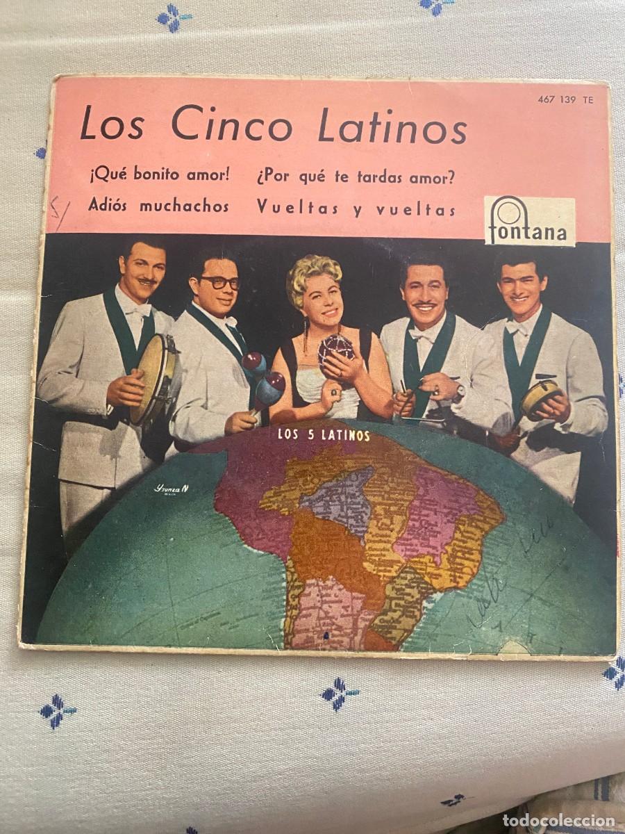 Discos de vinilo: SINGLE LOS CINCO LATINOS - QUE BONITO AMOR - Foto 1