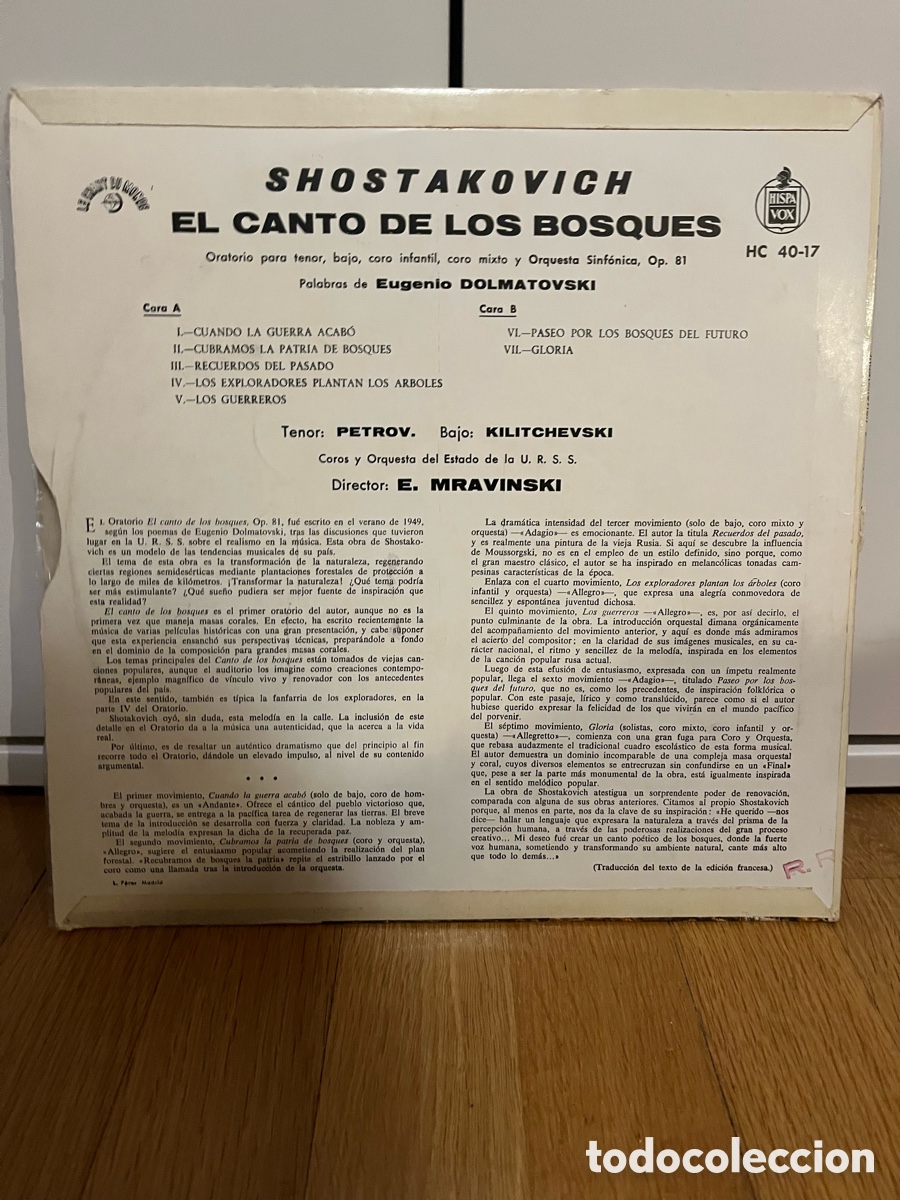Discos de vinilo: Shostakovich el canto de los bosques - Foto 2
