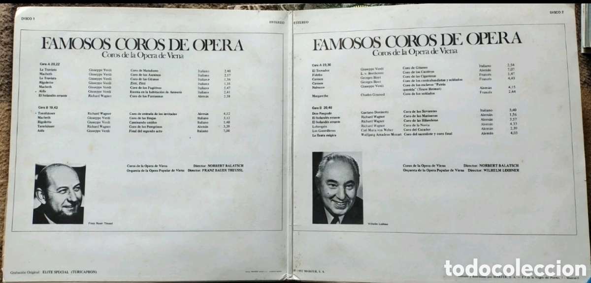 Discos de vinilo: Vienna Opera Choruses (2 LPs) - Foto 2