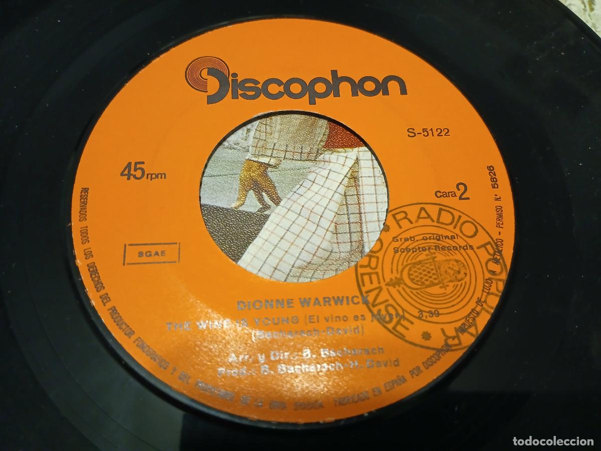Discos de vinilo: Dionne Warwick &ndash; Paper Mach&eacute;- (1970) single - Foto 2