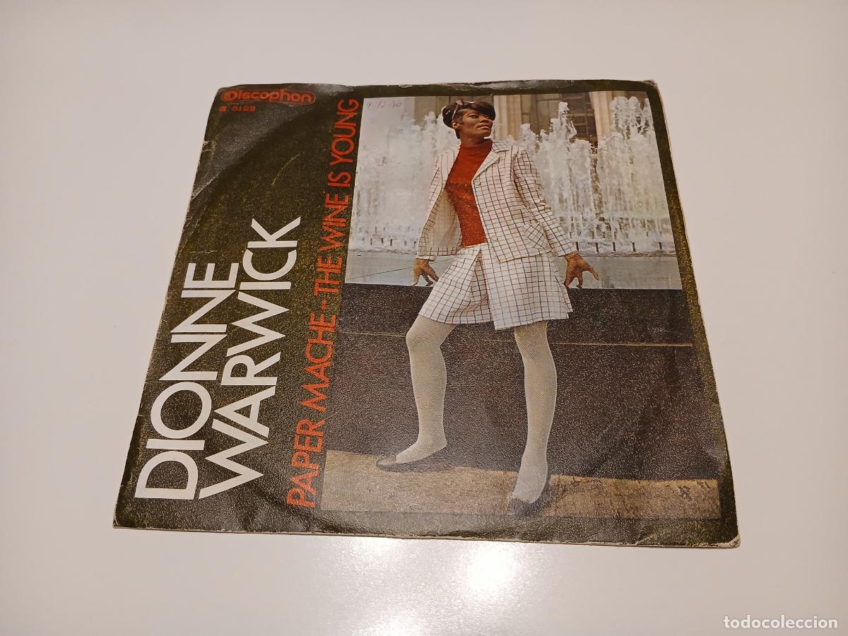 Discos de vinilo: Dionne Warwick &ndash; Paper Mach&eacute;- (1970) single - Foto 1
