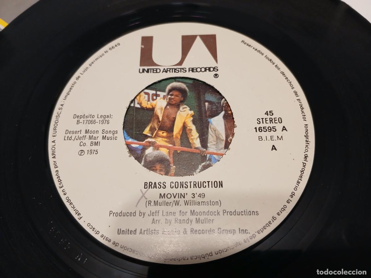 Discos de vinilo: Brass Construction -Movin / Talkin (1967) single - Foto 4