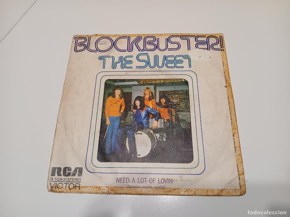 Discos de vinilo: The Sweet -Blockbuster! (1973) single - Foto 2