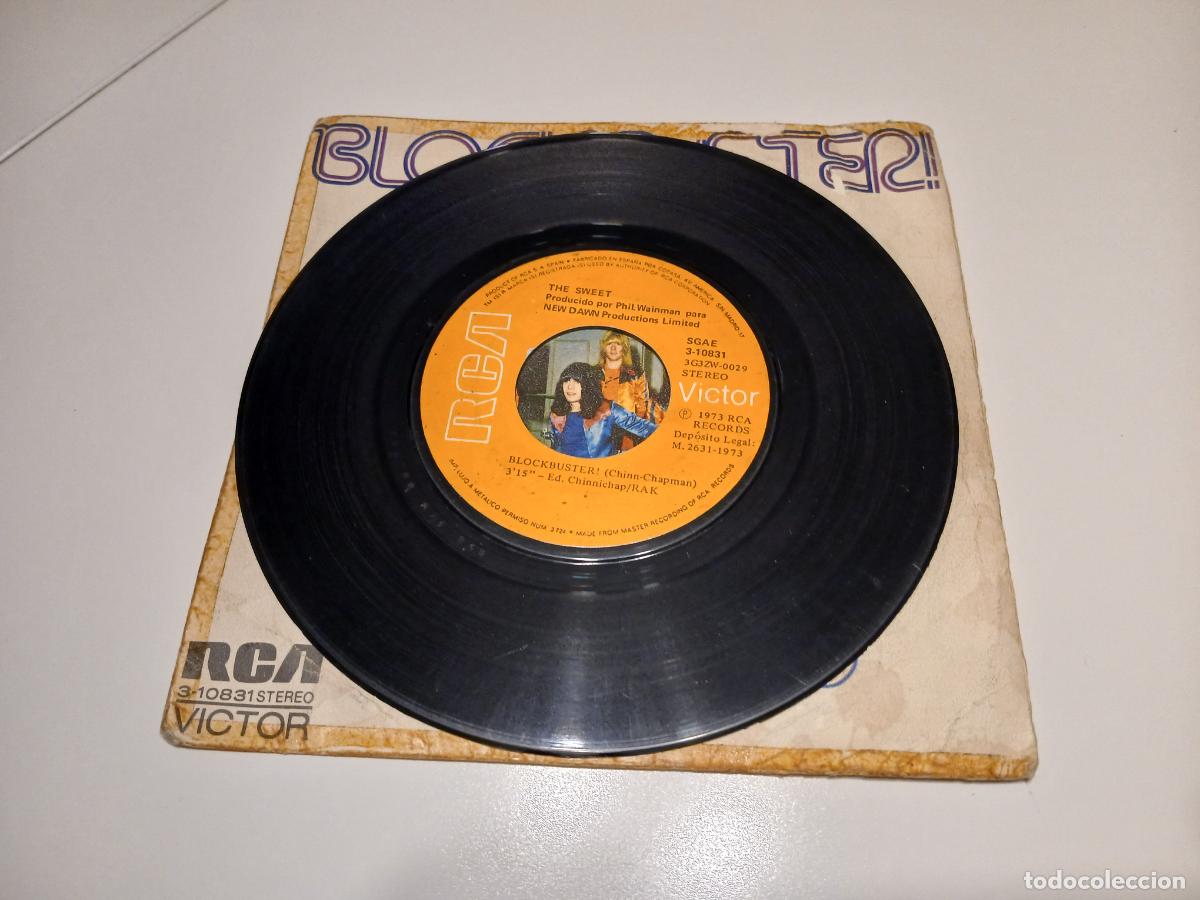 Discos de vinilo: The Sweet -Blockbuster! (1973) single - Foto 3