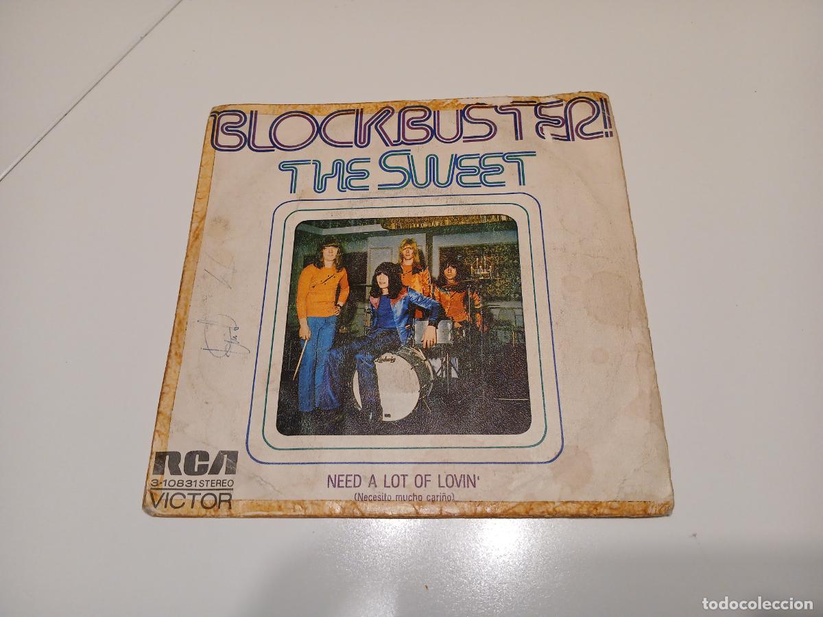 Discos de vinilo: The Sweet -Blockbuster! (1973) single - Foto 1