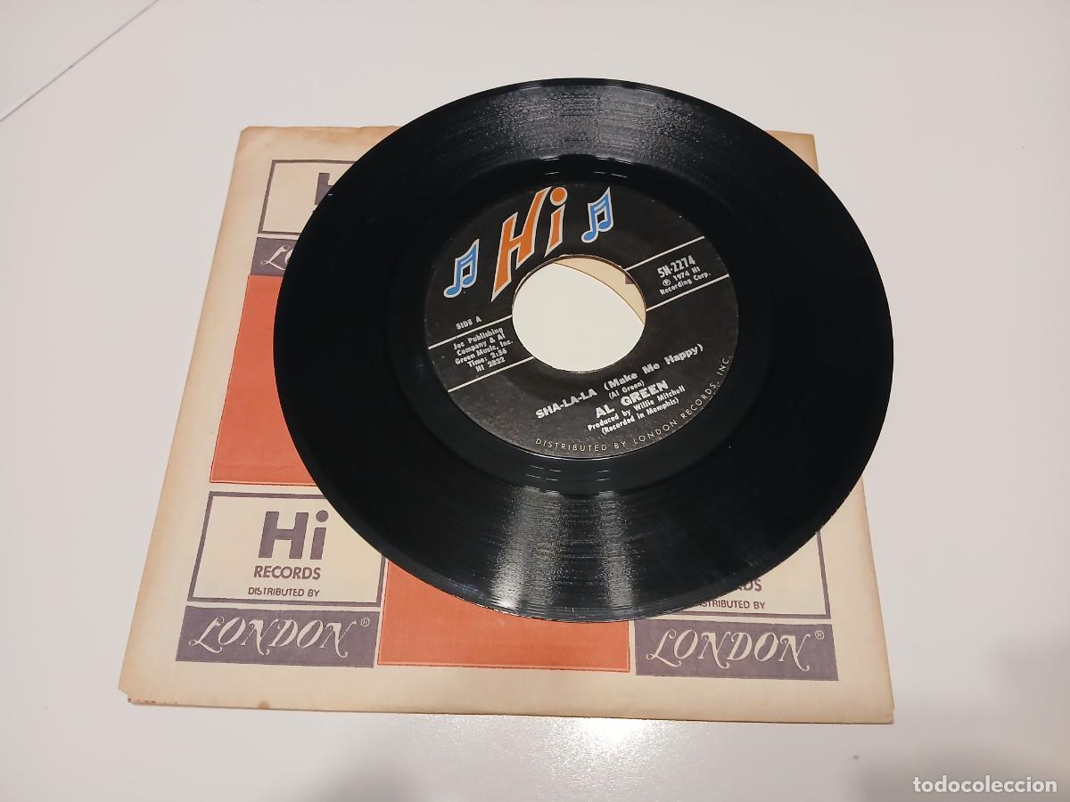 Discos de vinilo: Al Green -Sha-la-la- (1974) single - Foto 2