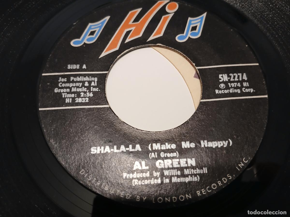 Discos de vinilo: Al Green -Sha-la-la- (1974) single - Foto 3