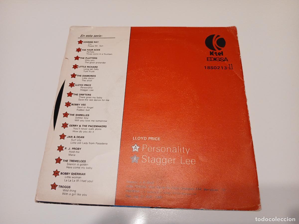 Discos de vinilo: Lloyd Price &ndash; Personality- (1981) single - Foto 2