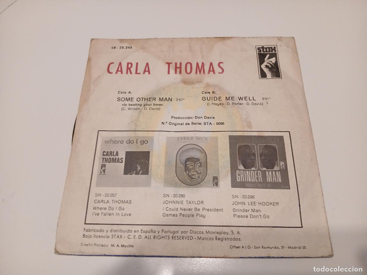 Discos de vinilo: Carla Thomas &ndash; Some Other Man- (1970) single - Foto 5