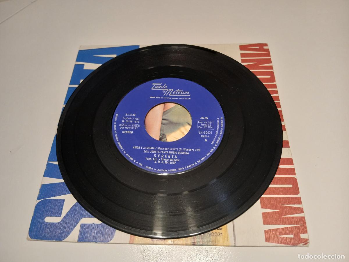 Discos de vinilo: Syreeta &ndash; Amor Y Armonia- (1975) single - Foto 3