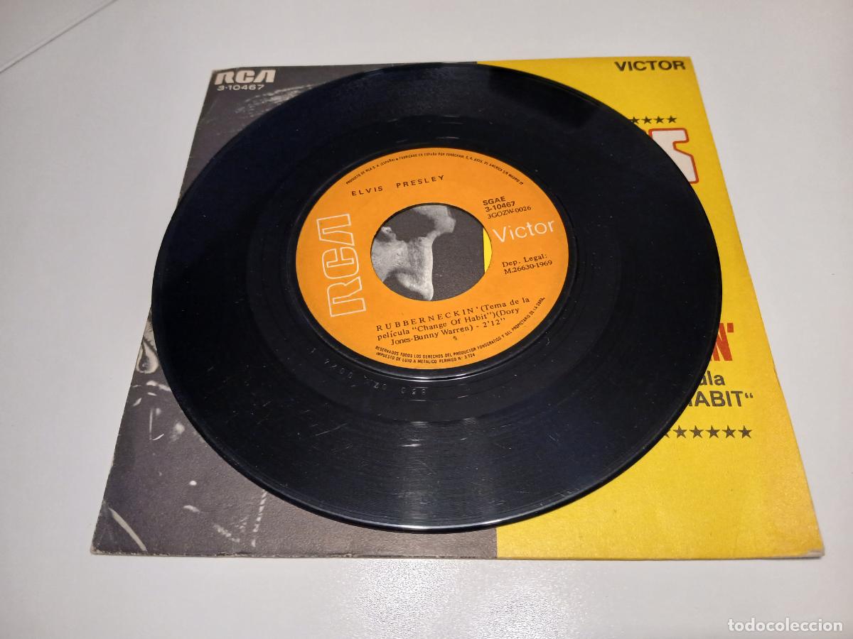 Discos de vinilo: Elvis Presley -Dont cry daddy- (1969) single - Foto 3