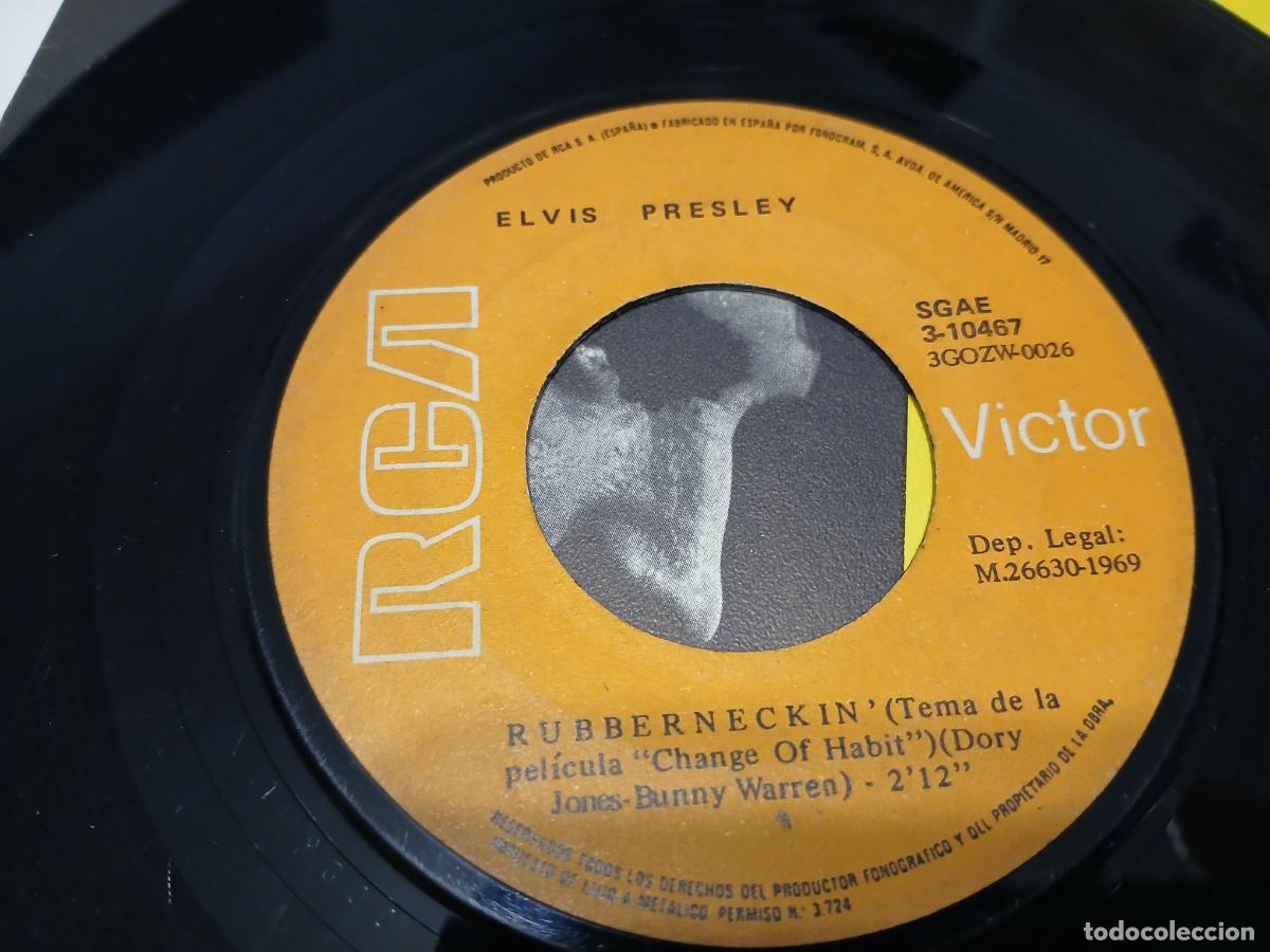 Discos de vinilo: Elvis Presley -Dont cry daddy- (1969) single - Foto 4