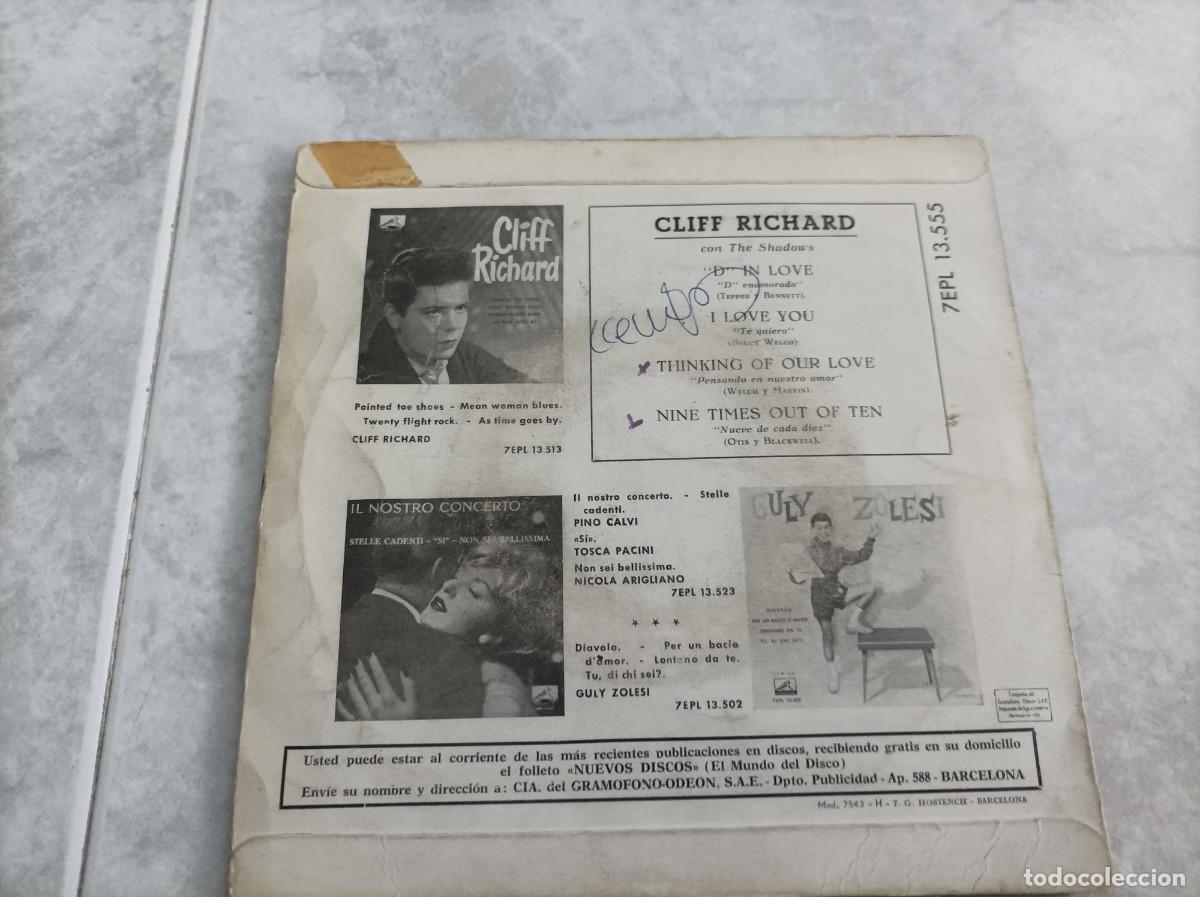 Discos de vinilo: Cliff Richard ep `D&acute; in love - Foto 2