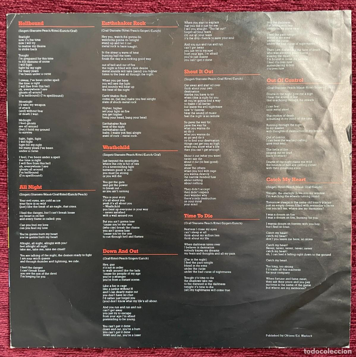 Discos de vinilo: Warlock &ndash; Hellbound. - Foto 4