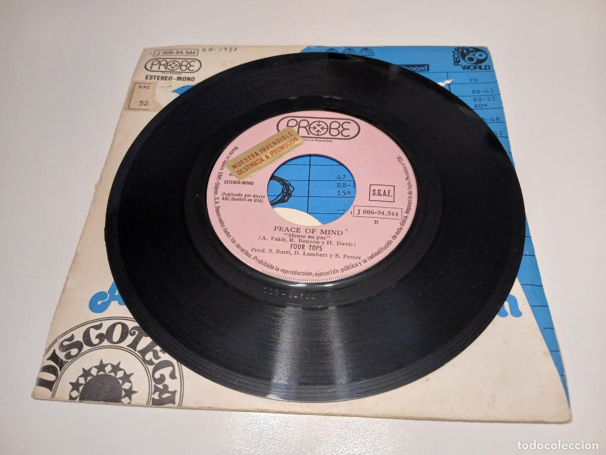 Discos de vinilo: Four Tops &ndash; Are You Man Enough- (1973) single - Foto 3
