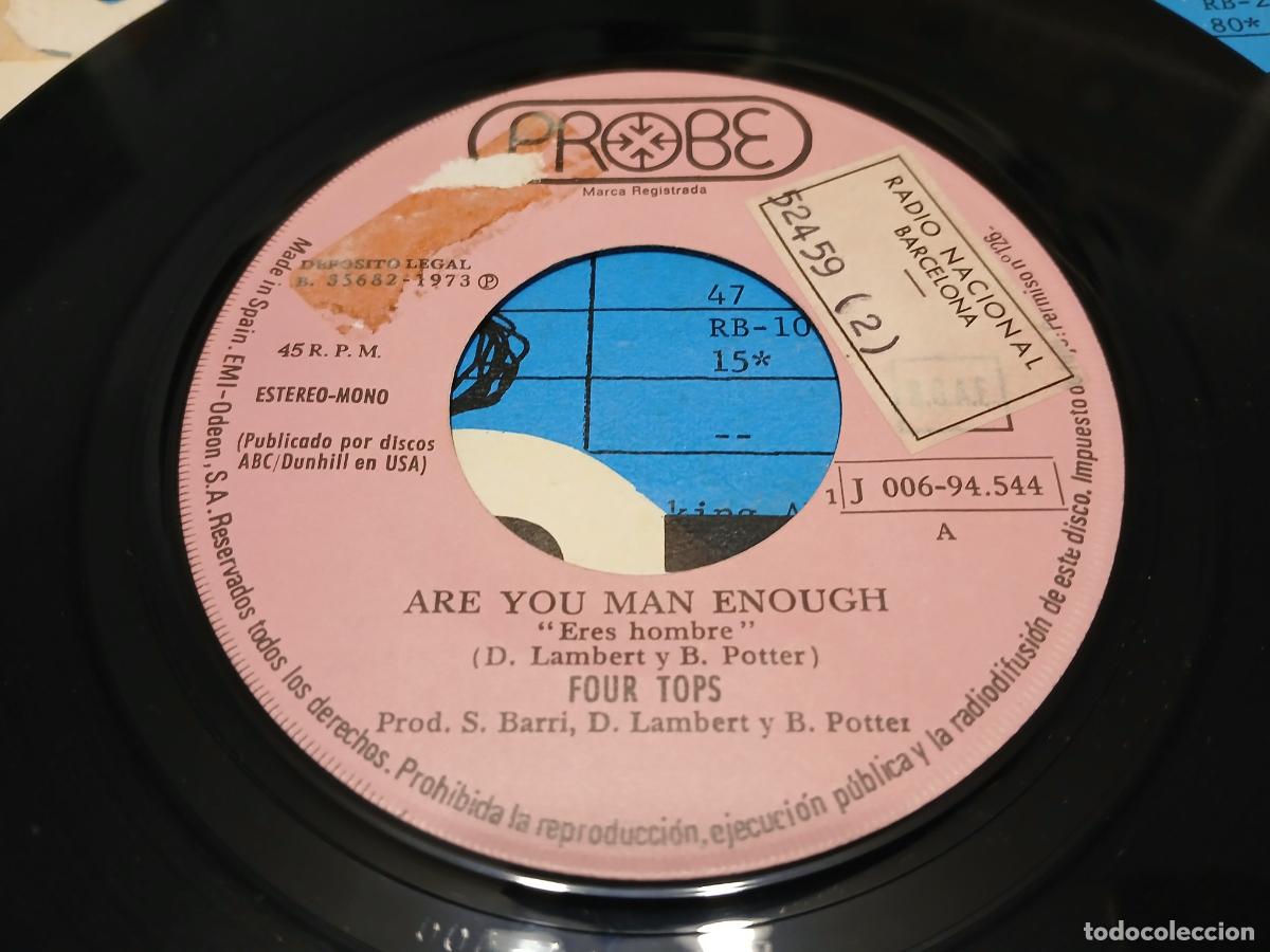 Discos de vinilo: Four Tops &ndash; Are You Man Enough- (1973) single - Foto 5