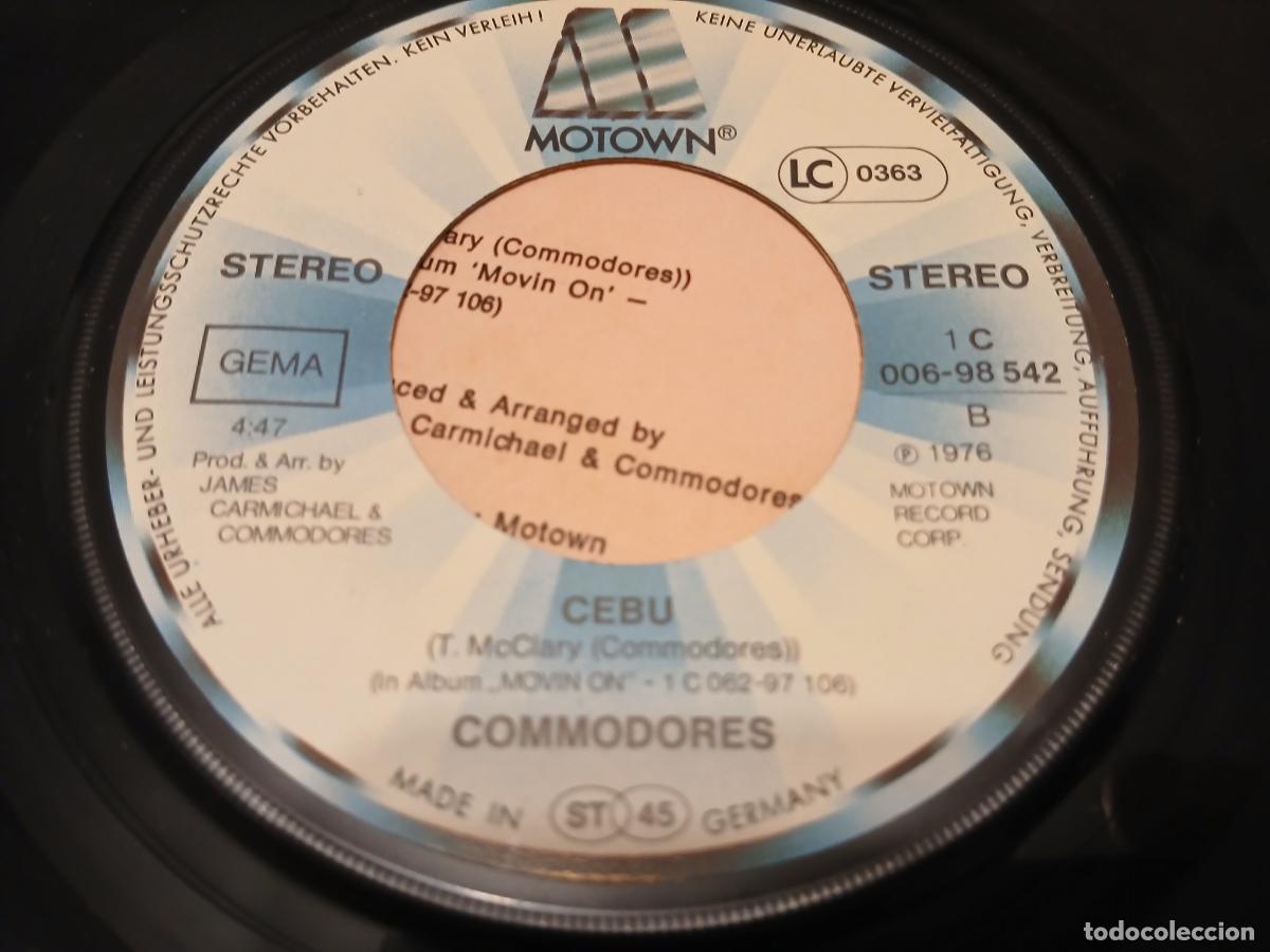 Discos de vinilo: Commodores &ndash; Fancy Dancer- (1976) single - Foto 2