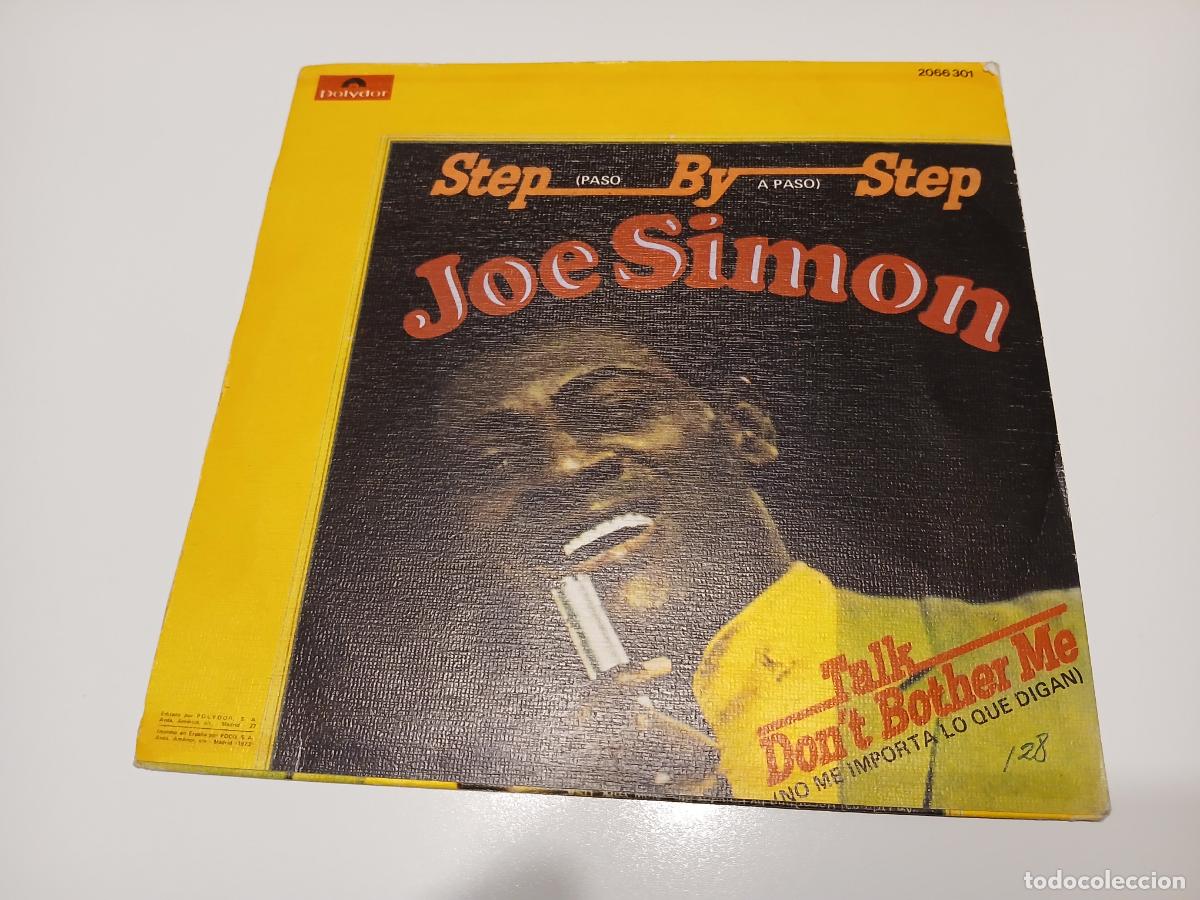 Discos de vinilo: Joe Simon &ndash; Step By Step = Paso A Paso- (1973) single - Foto 2
