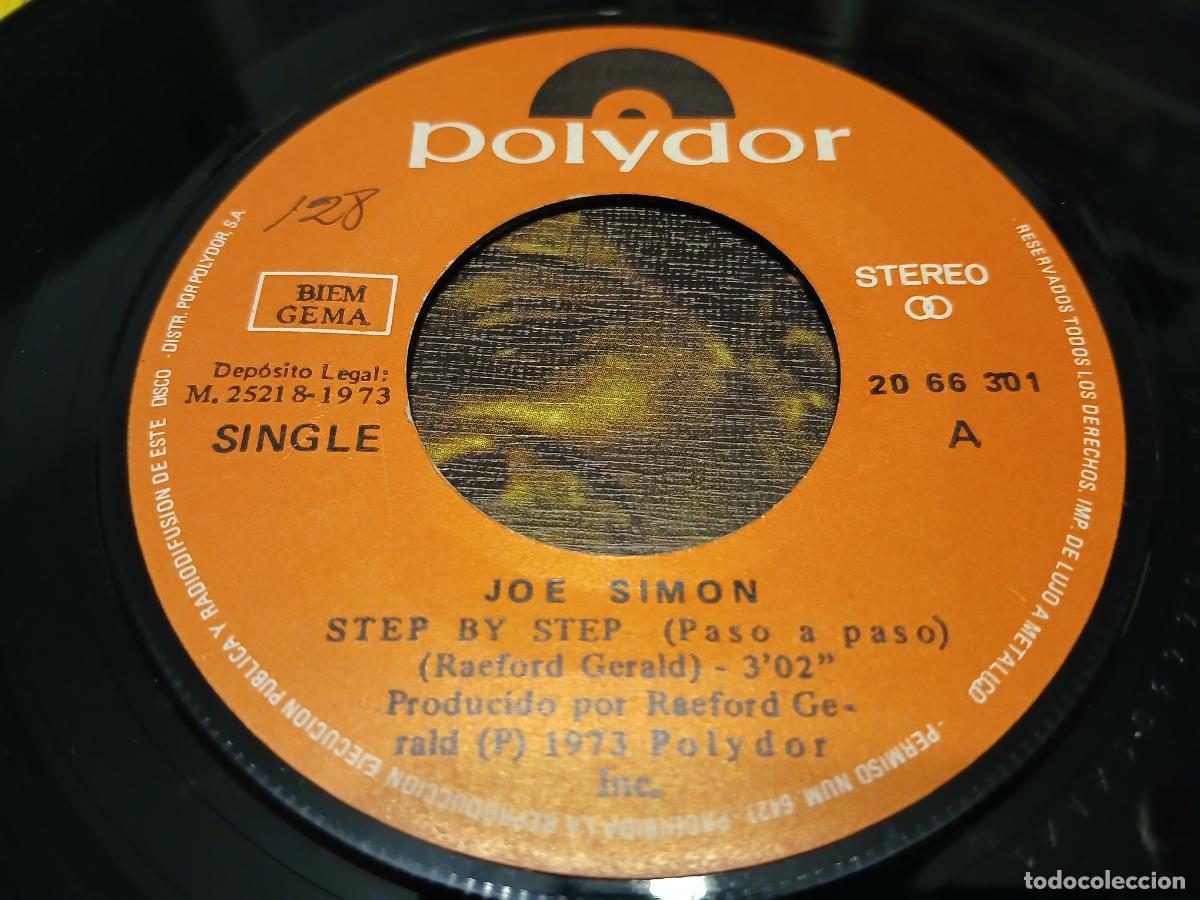 Discos de vinilo: Joe Simon &ndash; Step By Step = Paso A Paso- (1973) single - Foto 5